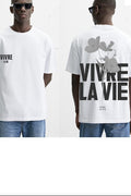 T-shirt homme imprimé — Style moderne et urbain, Blanc