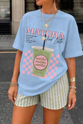 T-shirt Rose 100% coton, style urbain