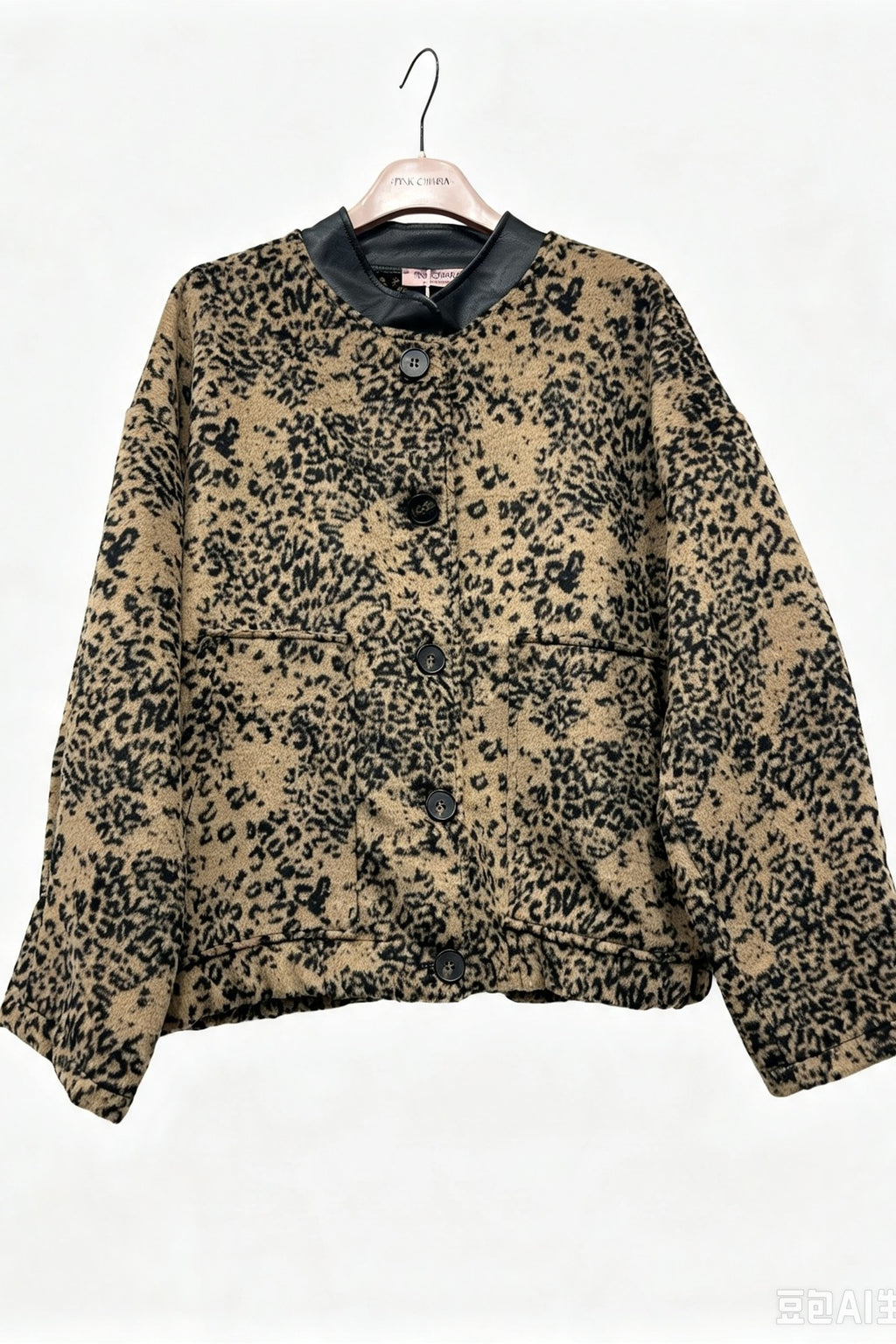 Veste marron — Viscose & Polyester, coupe décontractée chic