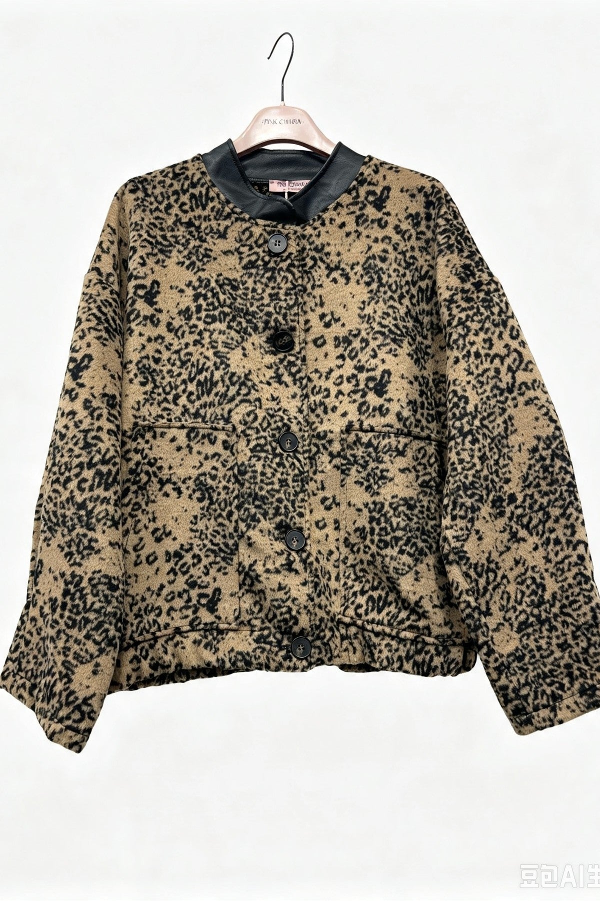 Veste marron — Viscose & Polyester, coupe décontractée chic