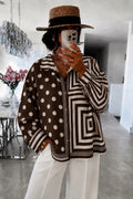 Chemise brun foncé — Polyester & Élasthanne, coupe ajustée