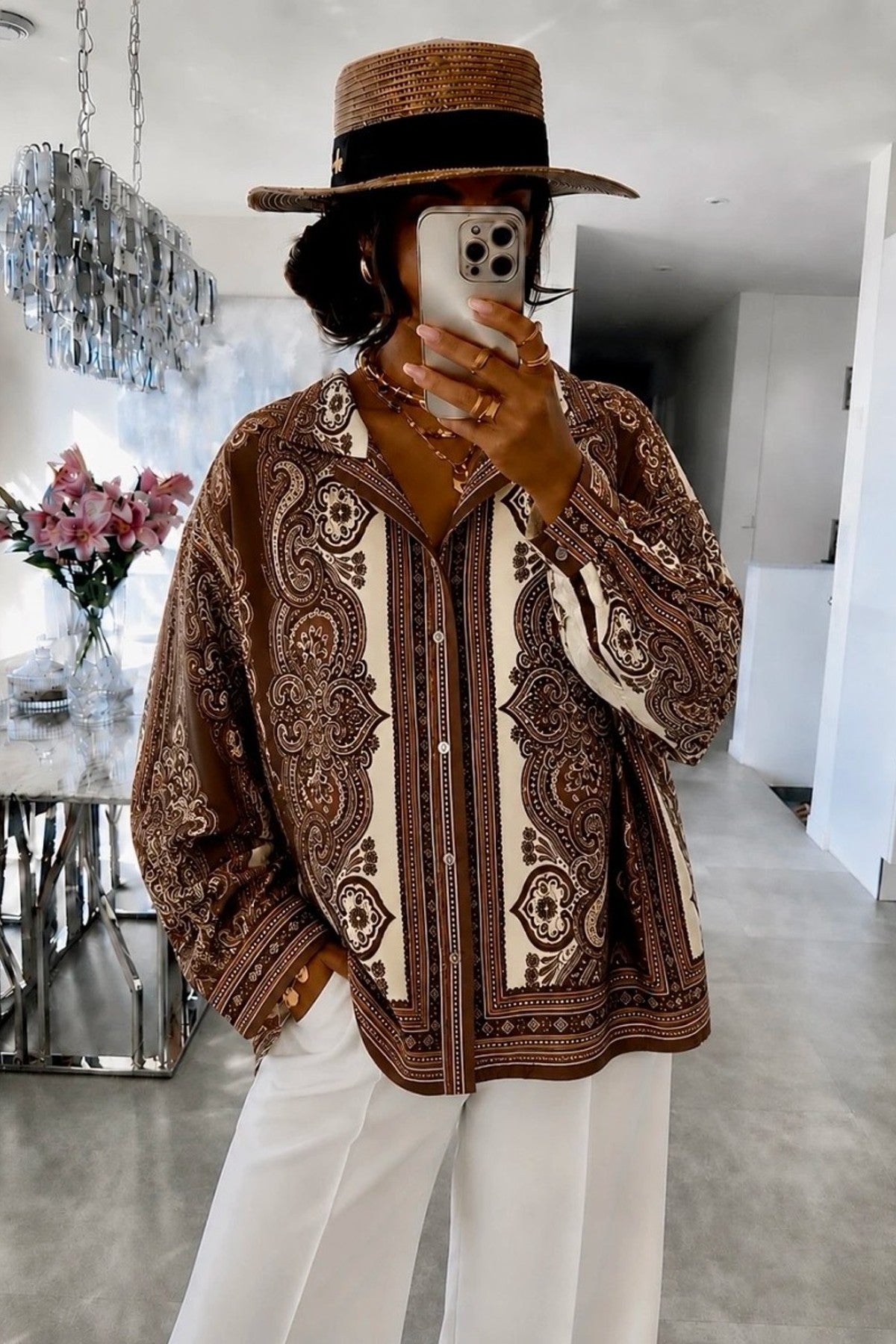 Chemise — Polyester & Élasthanne, coupe ajustée